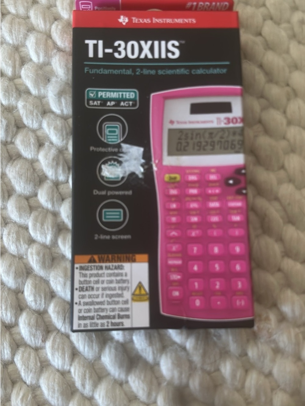 Texas Instruments TI-30XIIS Scientific Calculator in Pink